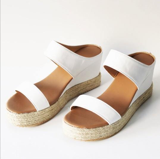 Primavera/Verano 2020 Sandalias de mujer de línea de tacón inclinado - MXbueno