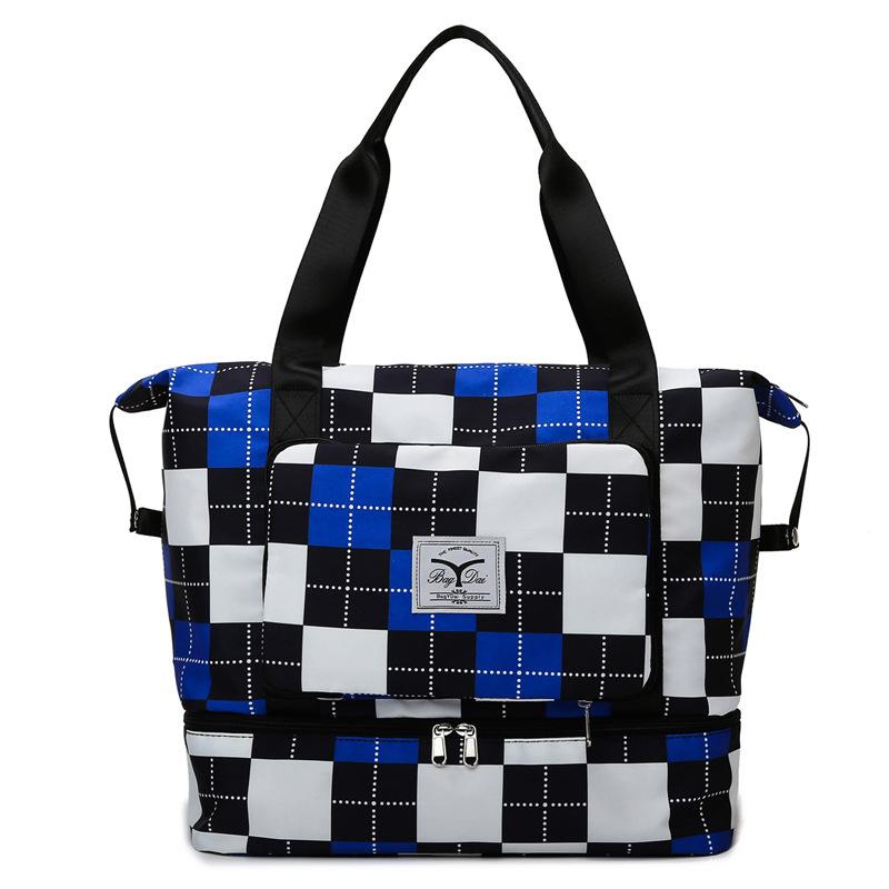 [W-Bolso] Bolsa De Viaje Para Mujer Separación Seca Y Húmeda, Gran Capacidad Bolso De Un Hombro