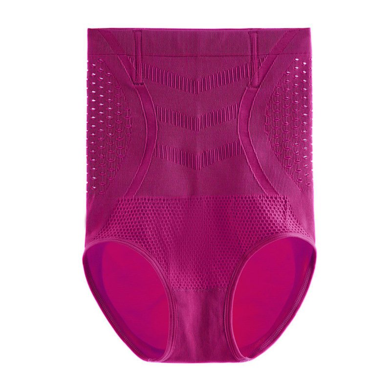 [W-Ropa Interior] Pantalones De Cintura Alta Con Ventilación Hueca Ultrafina