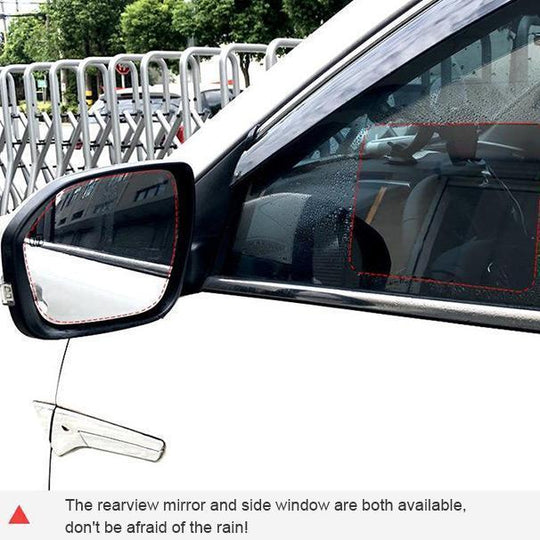【2pcs】Película Impermeable Para Espejo Retrovisor De Coche