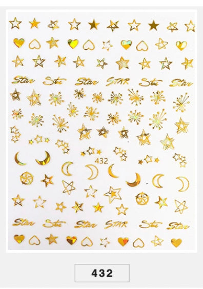 Pegatinas de uñas 3D