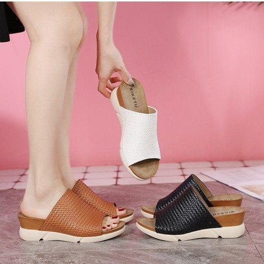 Chanclas Informales Con Plataforma Antideslizante