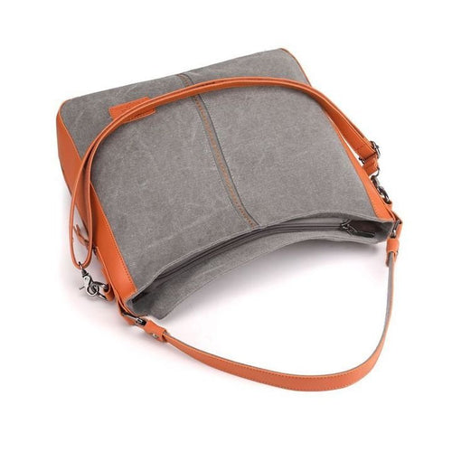 Bolso De Hombro De Lona - Bandolera Con Capacidad Extra Grande