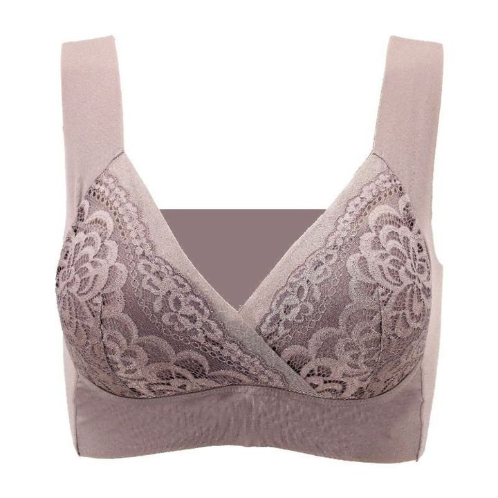 SostÉn De Encaje De ElevaciÓn De Soporte InalÁmbrico / InconsÚtil Talla Plus