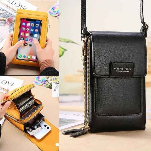 Bolso Diario De Viaje Para Mujer De Piel Con Bandolera De Hombro