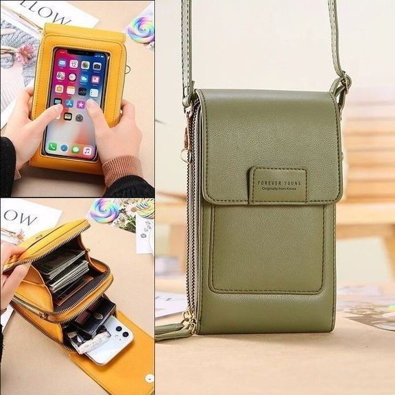 Bolso Diario De Viaje Para Mujer De Piel Con Bandolera De Hombro