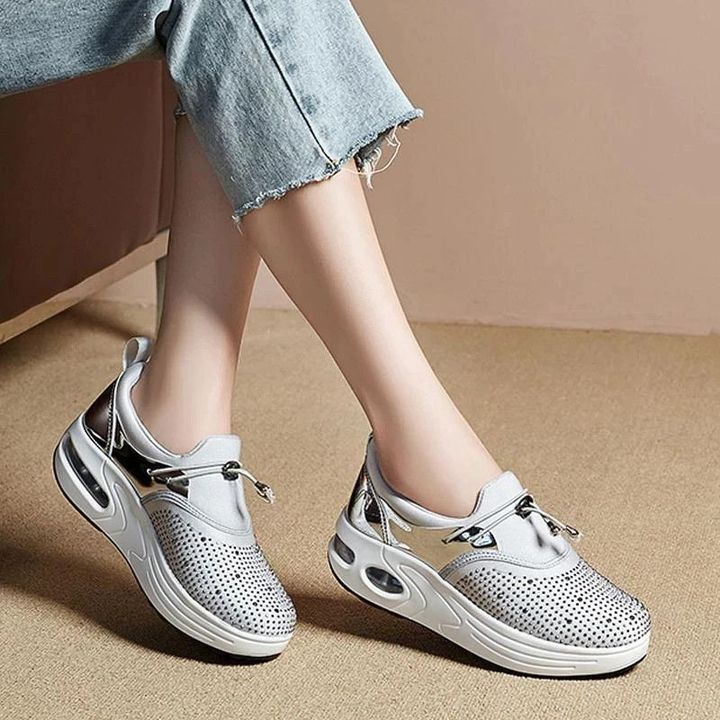 Zapatos De Plataforma De Diamantes De Imitación Ultra Suaves De Nueva Moda Para Mujer