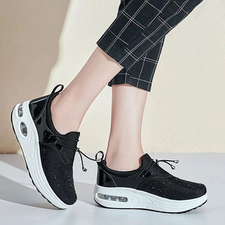 Zapatos De Plataforma De Diamantes De Imitación Ultra Suaves De Nueva Moda Para Mujer