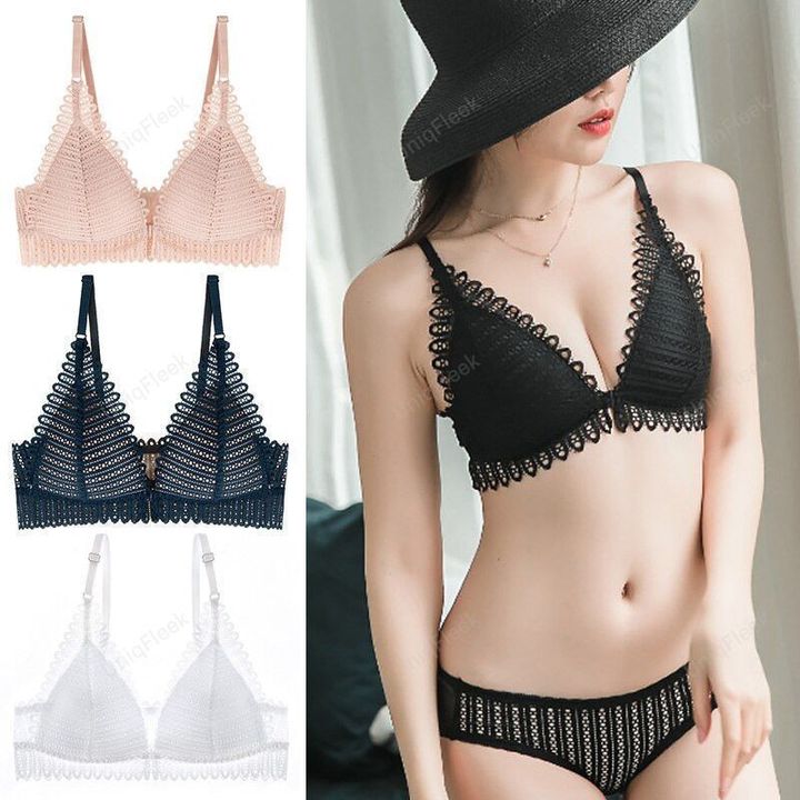 Nuevo Sujetador De Moda Con Cierre Frontal Con Bragas