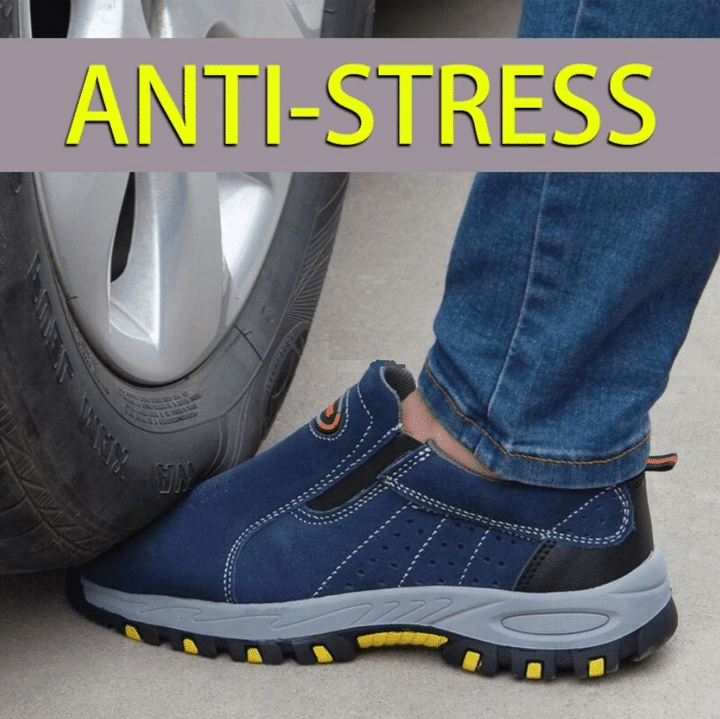 Zapatos De Trabajo De Seguridad Mocasines Antideslizantes