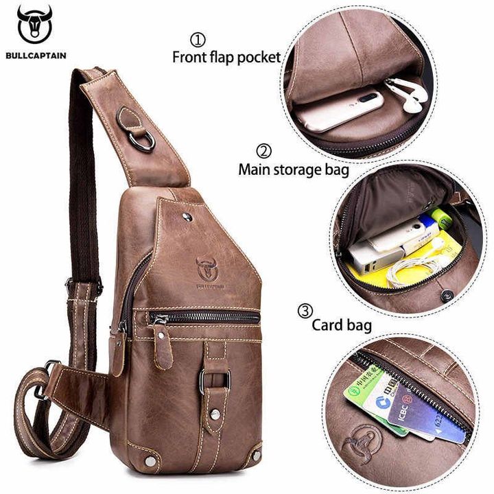 Bolsa De Pecho De Hombre Retro Resistente a Los AraÑazos