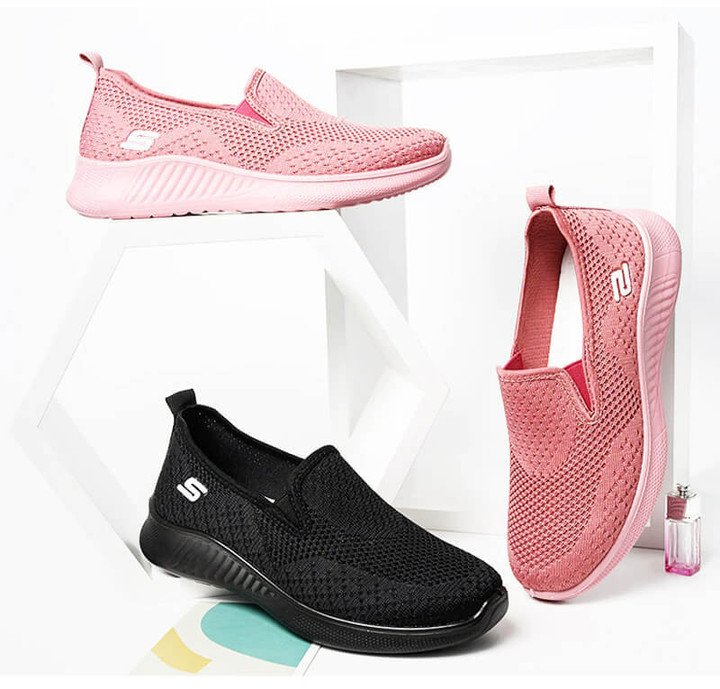 [W-Zapato] Zapatos Tejidos De Malla Transpirable