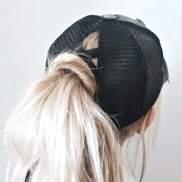 Béisbol De Cola De Caballo Cruzada De Malla