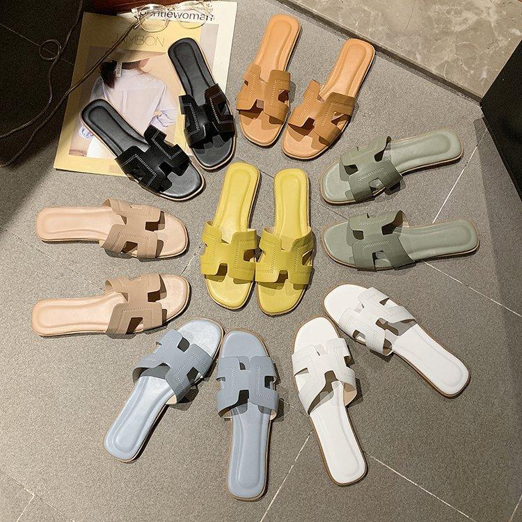 Sandalias de color liso de moda con suela suave