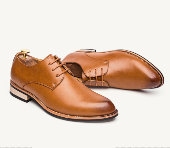 Zapatos De Cuero De Moda Casual Hechos A Mano - MXbueno