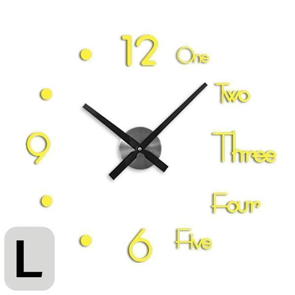 Reloj de pared digital 3D DIY