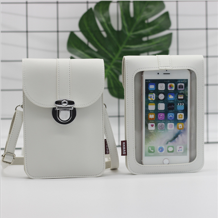 Bolso universal del teléfono de Crossbody del cuero impermeable de la pantalla táctil de lujo
