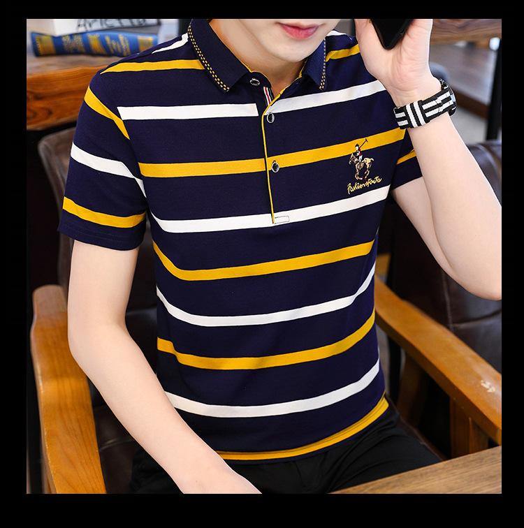 Polo de verano camiseta juvenil cuello de manga corta casual - MXbueno