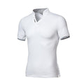 Polo De Manga Corta Con Cuello Alto Para Hombre