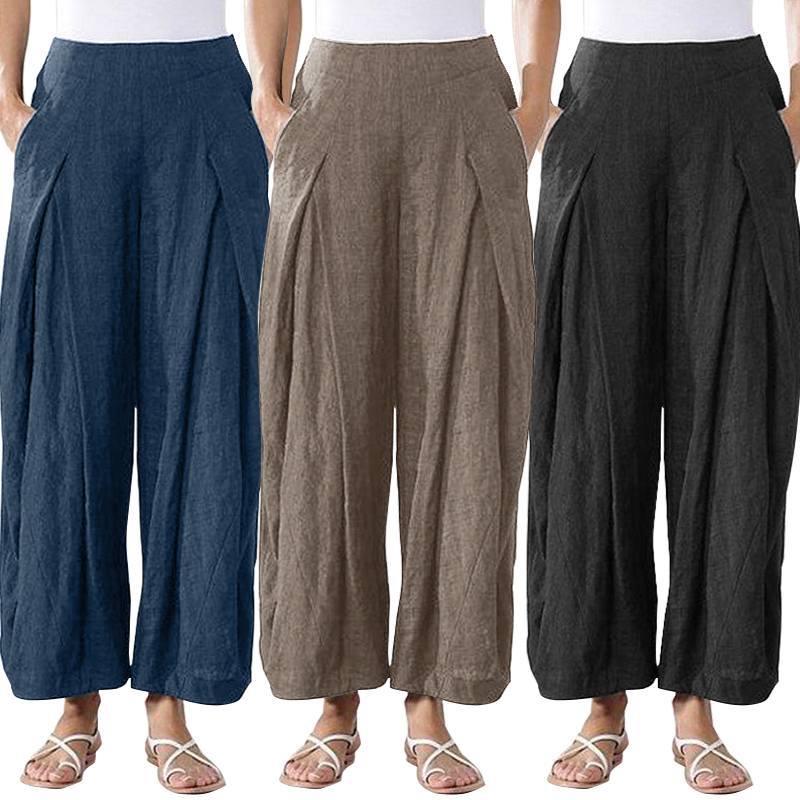Pantalones De Pernera Recta Recortados De Cercanías