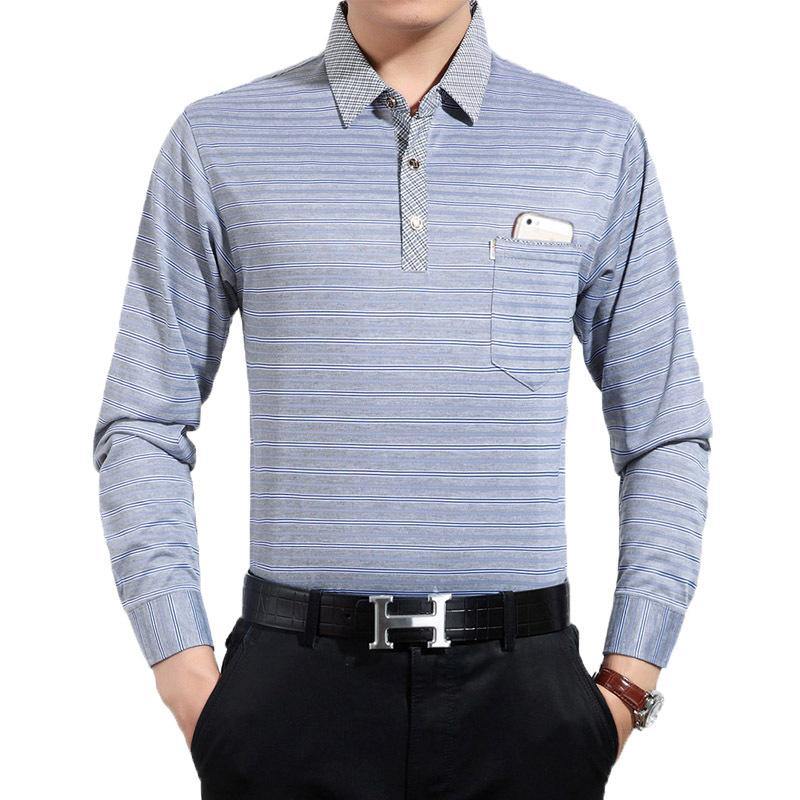 Camiseta casual de manga larga estampada para hombre - MXbueno