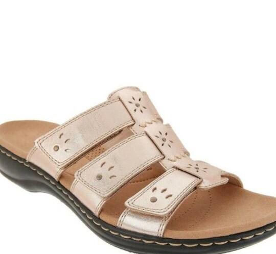 Sandalias De Color Liso Con Velcro Para Mujer