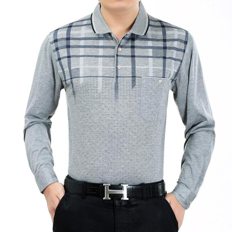 Camiseta casual de manga larga estampada para hombre - MXbueno