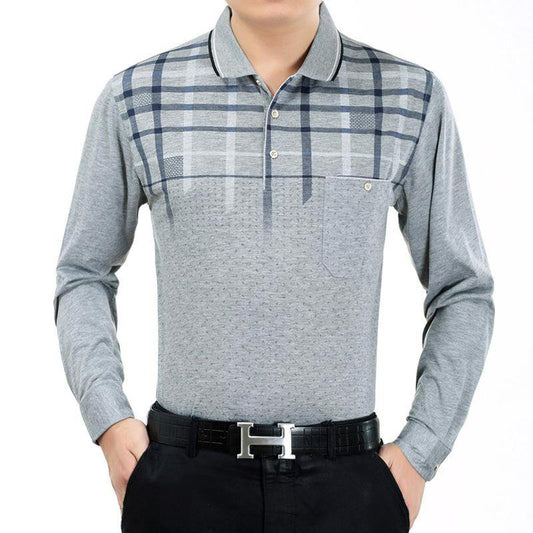 Camiseta casual de manga larga estampada para hombre - MXbueno