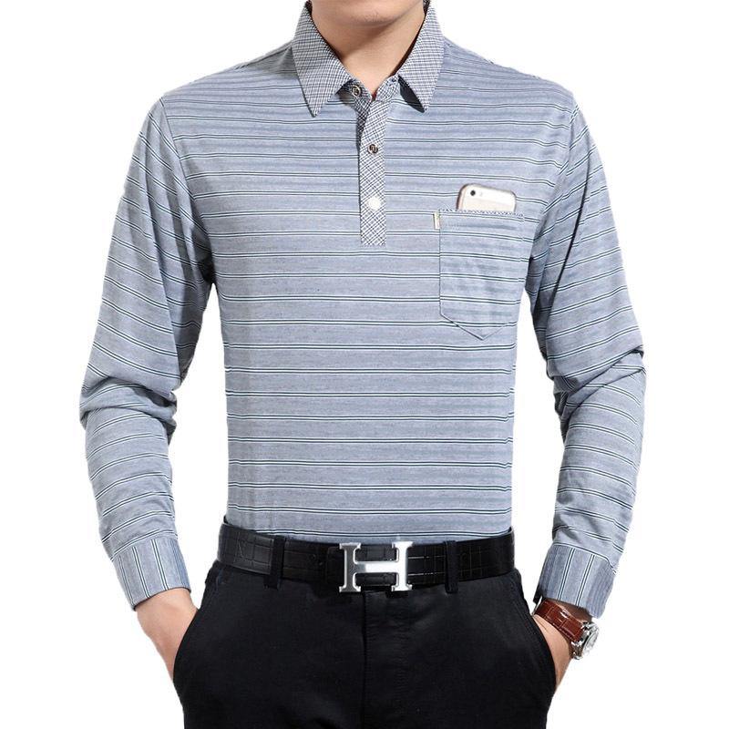 Camiseta casual de manga larga estampada para hombre - MXbueno