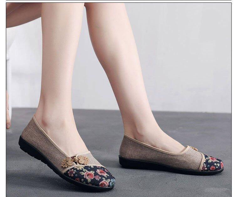 Zapatos de tela  Fondo suave antideslizante para mujer - MXbueno