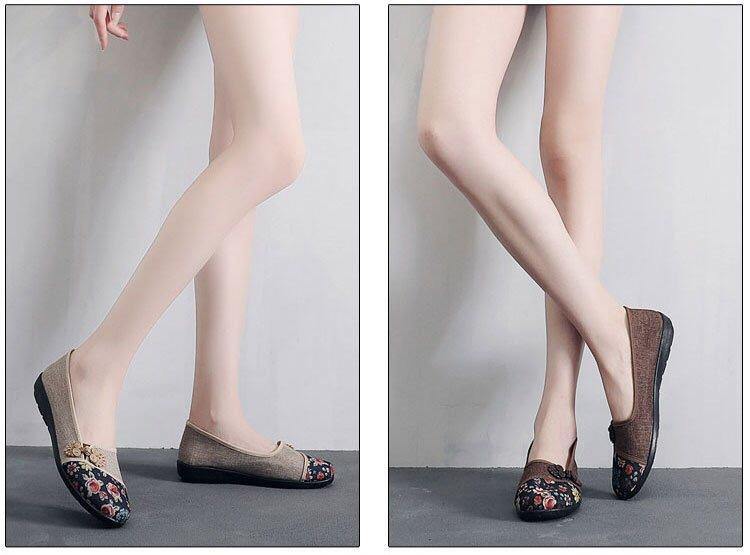 Zapatos de tela  Fondo suave antideslizante para mujer - MXbueno