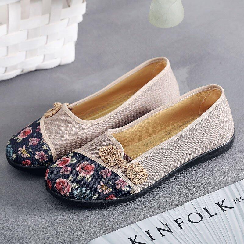 Zapatos de tela  Fondo suave antideslizante para mujer - MXbueno