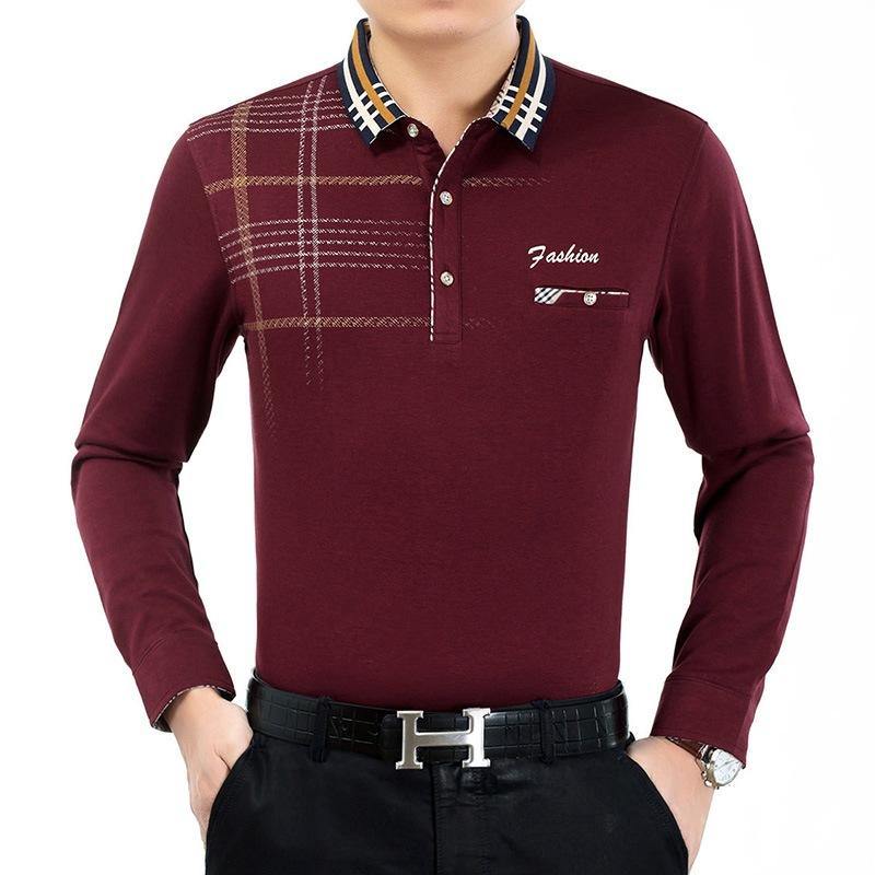 Camiseta casual de manga larga estampada para hombre - MXbueno