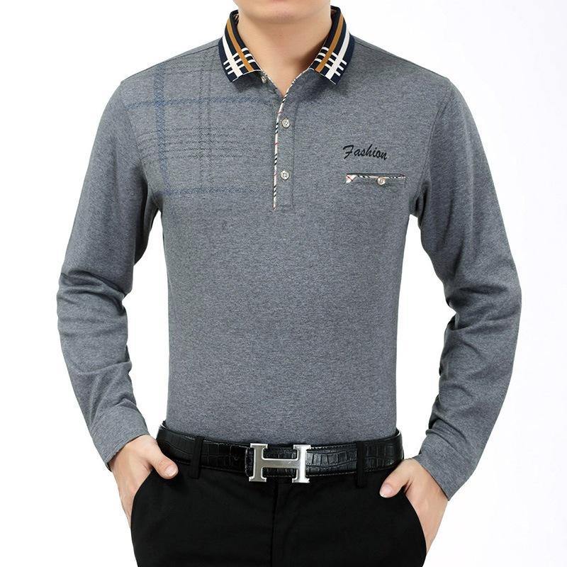 Camiseta casual de manga larga estampada para hombre - MXbueno