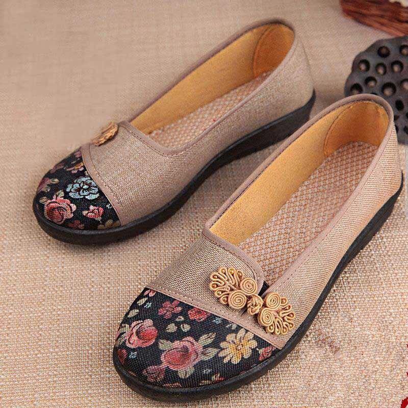 Zapatos de tela  Fondo suave antideslizante para mujer - MXbueno