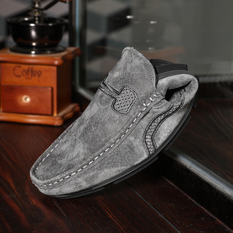 Zapatos Doudou Zapatos De Cuero Casuales De Un Pie Perezosos Zapatos De Hombre Británicos