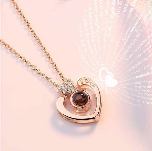Collar De Amor En 100 Idiomas Y Anillo De Amor