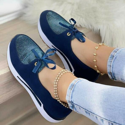 Zapatos Planos Cómodos Informales Con Cordones