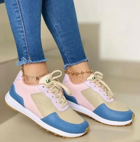 Zapatillas Con Cordones Para Mujer