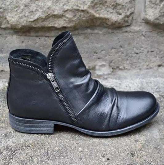 Botas de suave al tacto hecho de cuero de piel de becerro precioso (5 Colores) - MXbueno