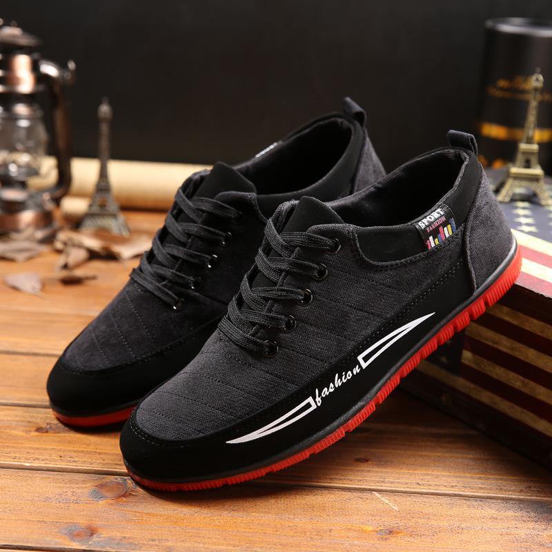 Hombre de tela con cordones Soft zapatos casuales - MXbueno