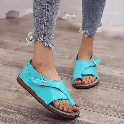 Sandalias de cuero suave
