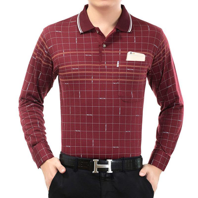 Camiseta casual de manga larga estampada para hombre - MXbueno