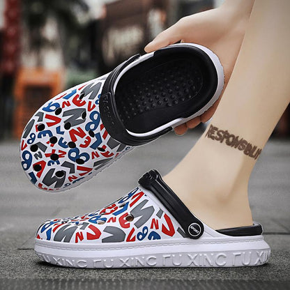 Summer new printed sandals casual beach shoes