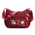 [W-Bolso] Bandolera De Hombro Con Bordado Floral Para Mujer