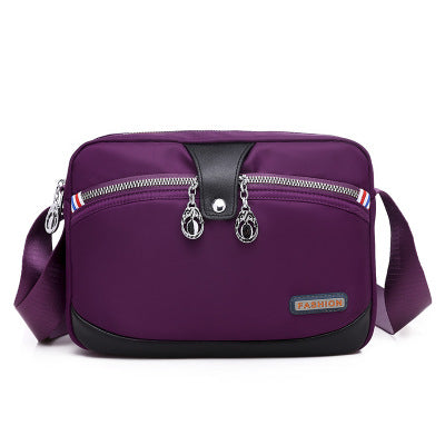 Moda de mujer impermeable nylon bolsa antirrobo multifuncional bolso