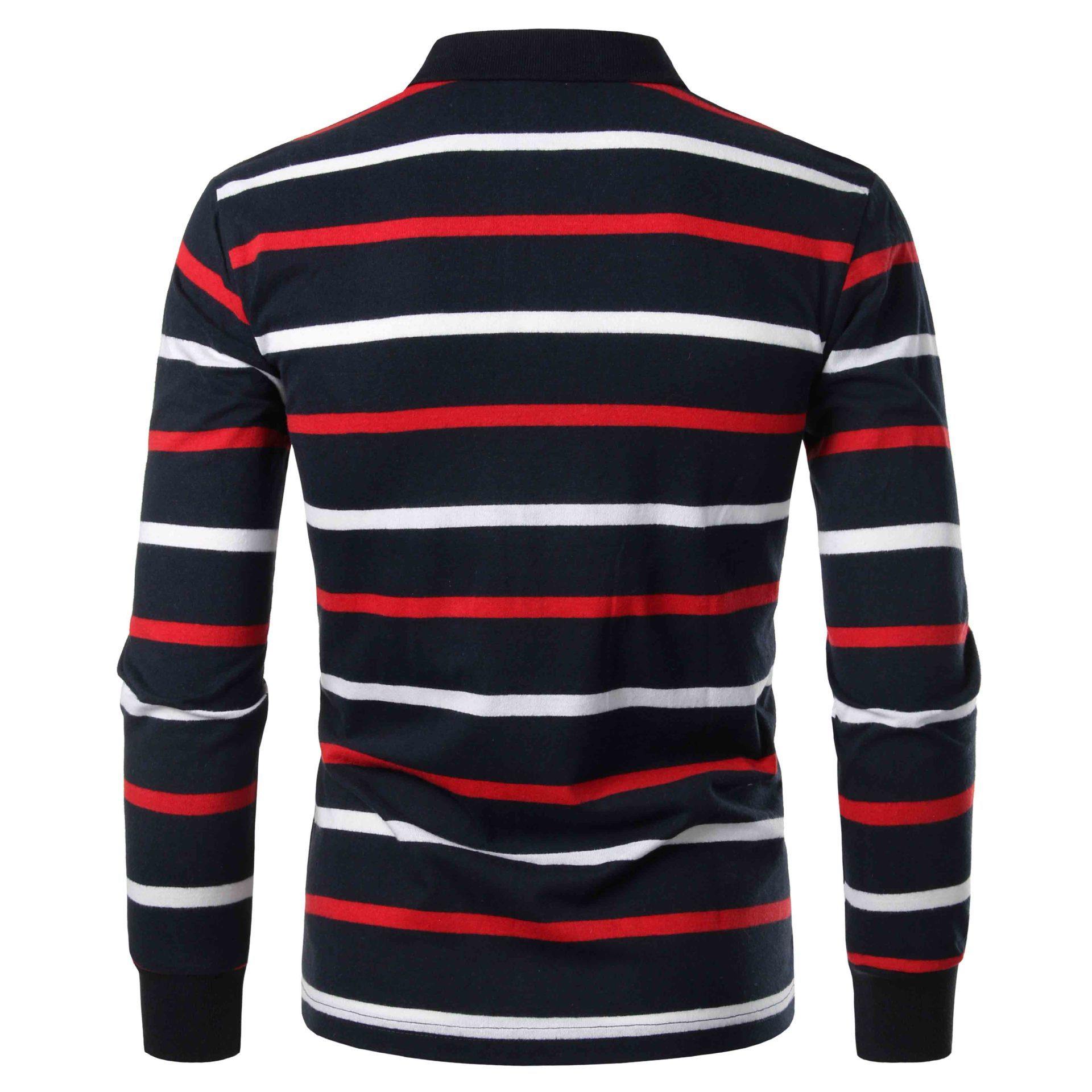 Camisa de hombre polo a rayas todo fósforo - MXbueno