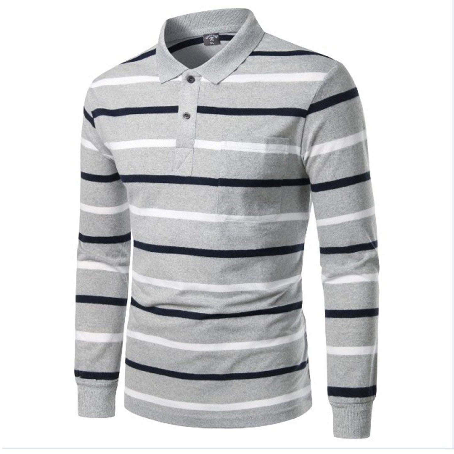 Camisa de hombre polo a rayas todo fósforo - MXbueno