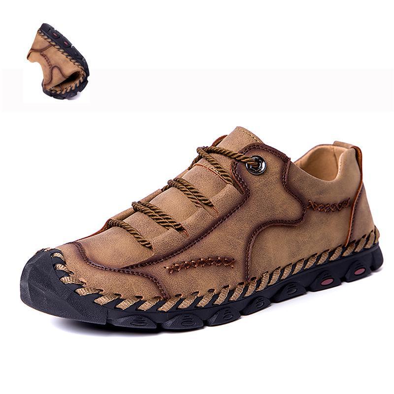 Zapatos De Cuero Casuales Retro Al Aire Libre De Los Hombres