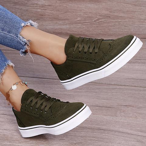 Pisos Moda Casual Cordones Malla Lona Cordones